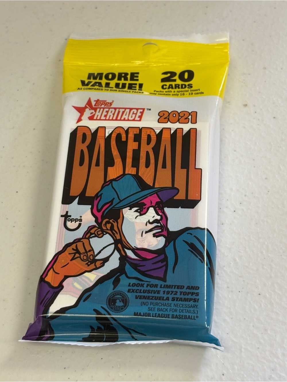 2021 Topps Heritage Baseball value Pack Unopened